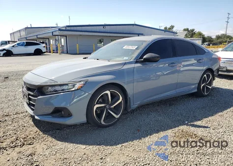 2021 Honda Accord Sport из США, поврежденный, VIN 1HGCV2F37MA014460